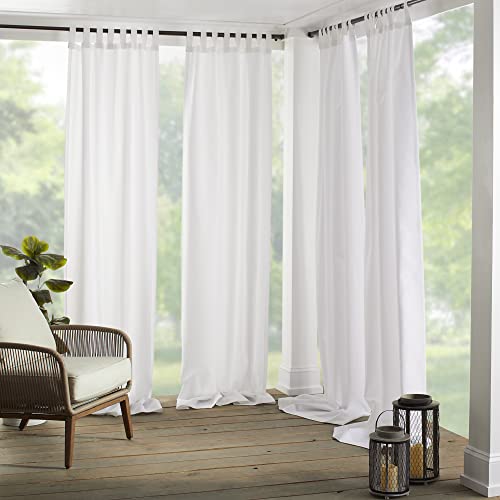 Elrene Home Fashions 026865643039 Einzelpanel-Vorhang, für drinnen und draußen, weiß, 52" x 108" von Elrene