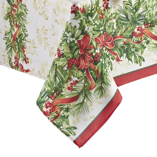 Elrene Home Fashions Holly Traditions Stofftischdecke von Elrene