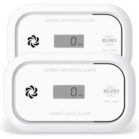 2er Set Kohlenmonoxid-Melder mit Batterie, 85dB Alarm und optischer Warnung 2er Set Kohlenmonoxid-Melder mit Batterie, 85dB Alarm und optischer Warnung von Elro