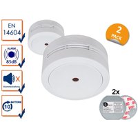 2er Set Rauchmelder 10 Jahres Batterie, Magnethalterung mit Klebepad 2er Set Rauchmelder 10 Jahres Batterie, Magnethalterung mit Klebepad von Elro