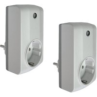 Elro - 2er Set Zusatz Zwischenstecker für App gesteuerte AS8000 Smart Alarmanlage von Elro