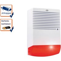 Sirenen Attrappe mit blinkender led Batteriebetrieb - Alarmsysteme Dummy von Elro