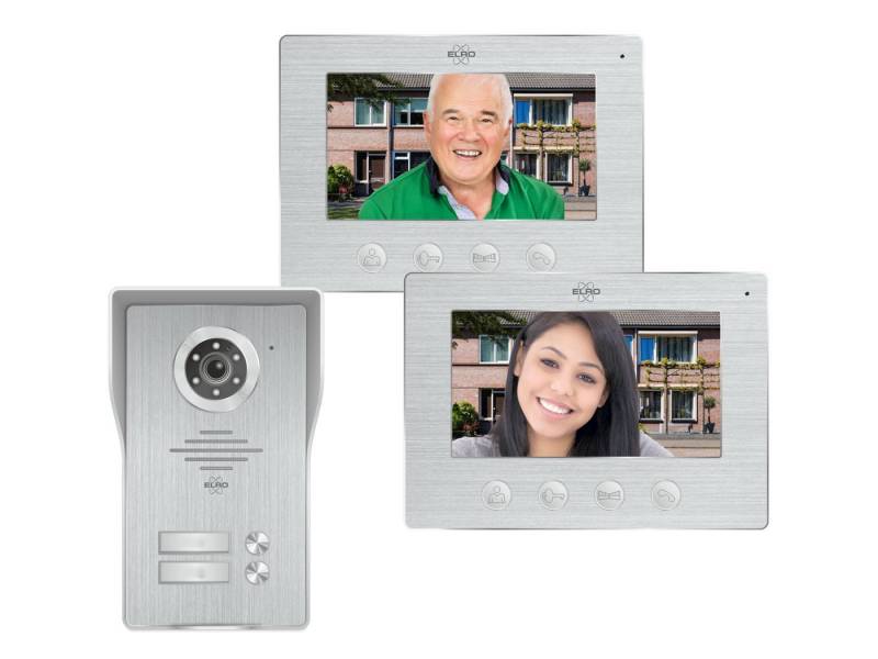 Elro Video-Türsprechanlage (Außenbereich, 5-tlg., mit Full HD Nachtsicht-Türkamera auf Handy, WLAN, Gegensprechanlage) von Elro