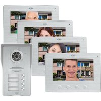 Elro - ip Video Türsprechanlage mit Türklingel und Kamera für 4 Familienhaus von Elro
