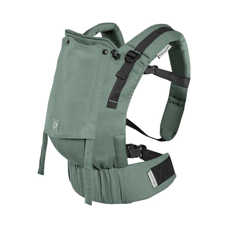 Elsa & Emil Babytrage Hugify Fullbuckle Flexible Tragehilfe Krokodilgrün  B-Ware von Elsa & Emil