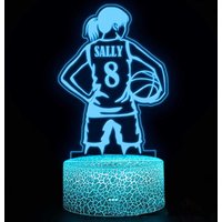 Basketball-Mädchen-Nachtlicht, Basketball-Geschenk, Mädchenraumdekor, Mädchen-Licht, Basketballspielgeschenk, Basketball-Teamgeschenk von ElsadiyDecorStore