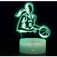 Basketball Nachtlichter, Mädchen Schlafzimmer Licht, Lampe, Geburtstagsgeschenk, Basketball-Team Geschenk, Raum Kinderzimmer Dekor von ElsadiyDecorStore