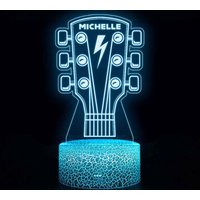 E-Gitarren-Nachtlichter, Gravierte Nachtlichter, Musikliebhaber Geschenk, Musikzimmerdekor, Geschenk Für Ihn, Geburtstagsgeschenk, Vatertagsgeschenke von ElsadiyDecorStore