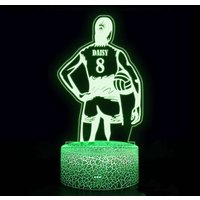 Personalisierte Beachvolleyball-Nachtlicht, Frauen-Volleyball-Lampe, Mädchen-Schlafzimmer, Geschenk Für Vollball-Fans, Nachttischlicht von ElsadiyDecorStore