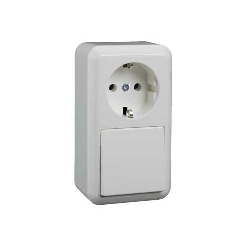 Elso 388604 AP-Kombination 10/16A CONTURA reinweiss Kombi.6.10A/16A.STK Con rw von Elso