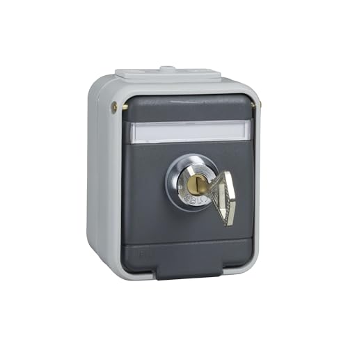 Elso 455029 Steckdose 16A AquaTop licht/basaltgrau Std.verschl.SKL. ATO lg/dg von Elso