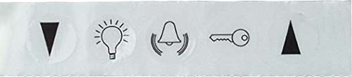 Elso 979060 Symbolaufkleber Symbole Klingel, Licht Türöffner und Jalousie von Elso