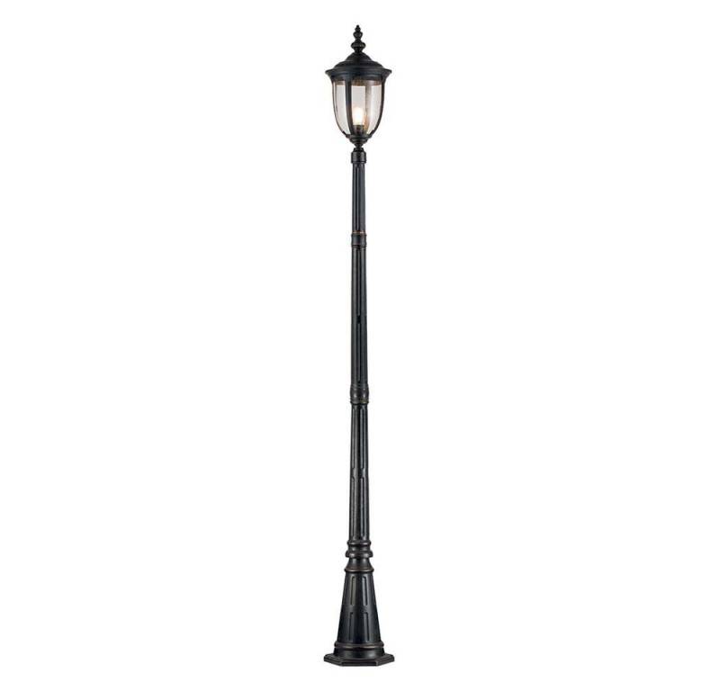 Elstead LIGHTING Außen-Stehlampe, Leuchtmittel nicht inklusive, Stehleuchte Laterne Außenlampe Glas klar Alu bronze verwittert von Elstead LIGHTING
