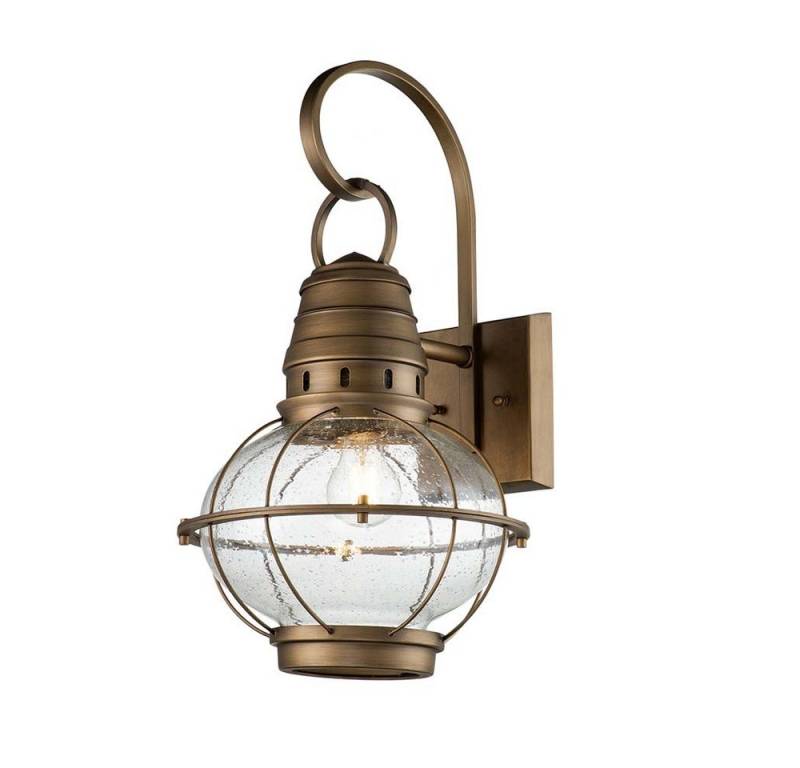 Elstead LIGHTING Außen-Wandleuchte, Leuchtmittel nicht inklusive, Außenleuchte Fassadenleuchte Wandlampe Wandlaterne Glas klar Alu von Elstead LIGHTING
