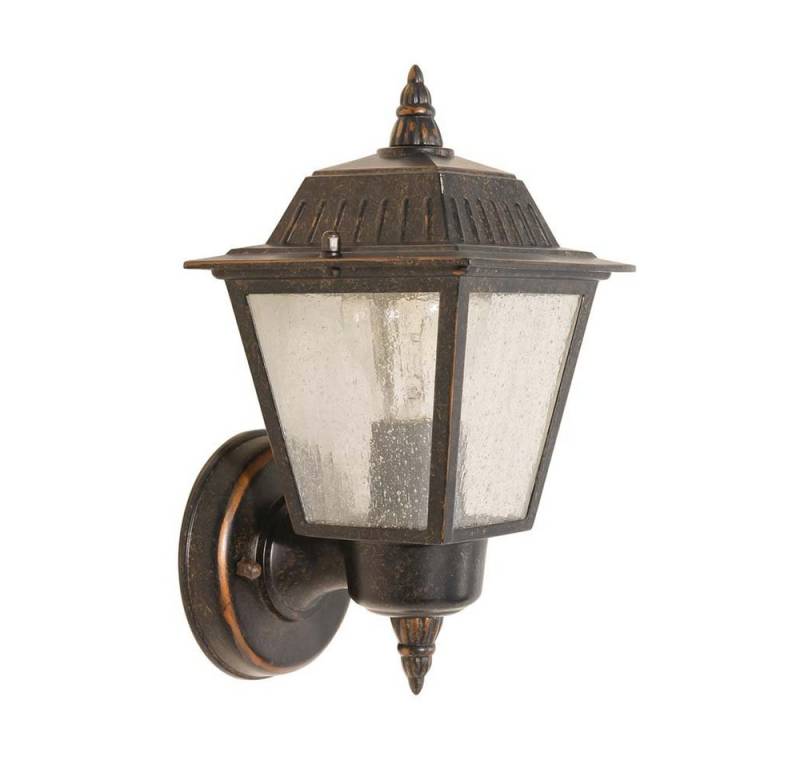 Elstead LIGHTING Außen-Wandleuchte, Leuchtmittel nicht inklusive, Außenleuchte Wandlampe ALU-Guss Bronze H 26 cm 1 Flammig IP44 von Elstead LIGHTING