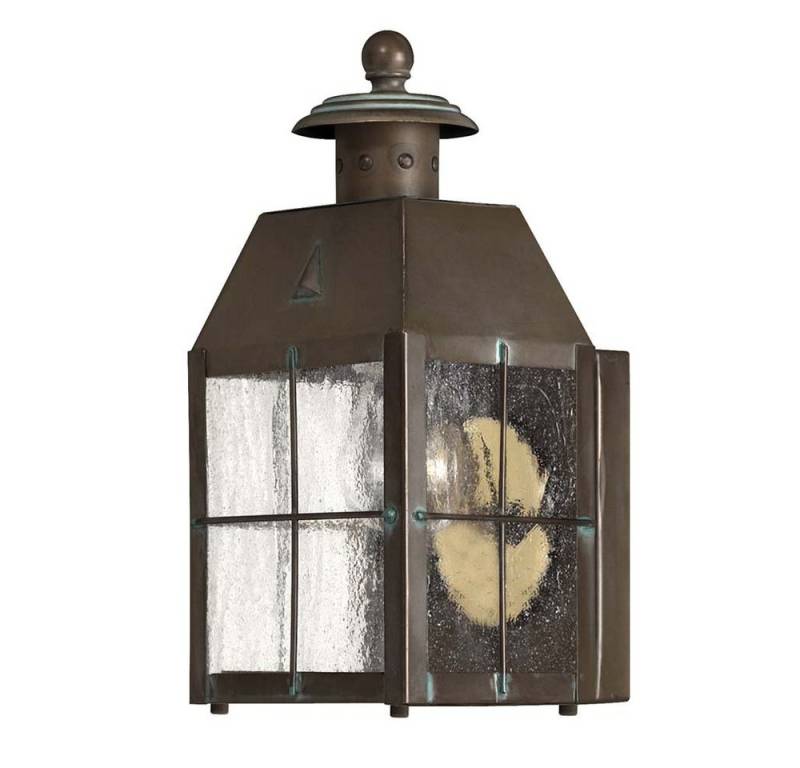 Elstead LIGHTING Außen-Wandleuchte, Leuchtmittel nicht inklusive, Außenleuchte Wandlampe Gartenlampe Wandleuchte Messing Glas H 24,8 cm von Elstead LIGHTING