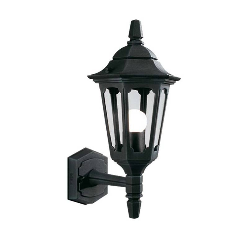 Elstead LIGHTING Außen-Wandleuchte, Leuchtmittel nicht inklusive, Außenleuchte Wandlampe Laterne Schwarz IP44 Klassisch ALU-Druckguss von Elstead LIGHTING