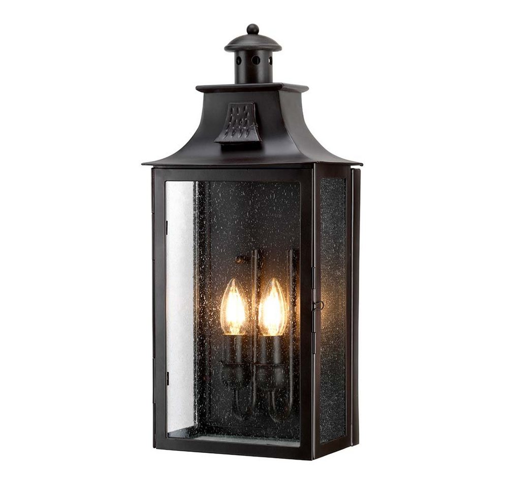 Elstead LIGHTING Außen-Wandleuchte, Leuchtmittel nicht inklusive, Außenleuchte Wandlampe Eisen Glas Bronze H 46 cm Gartenlampe Elstead LIGHTING Außen-Wandleuchte, Leuchtmittel nicht inklusive, Außenleuchte Wandlampe Eisen Glas Bronze H 46 cm Gartenlampe von Elstead LIGHTING