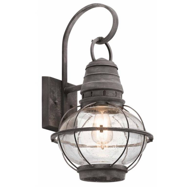 Elstead LIGHTING Außen-Wandleuchte, Leuchtmittel nicht inklusive, Außenleuchte Wandlampe Laterne Stahl Glas Verwittertes Zink H 51 cm Elstead LIGHTING Außen-Wandleuchte, Leuchtmittel nicht inklusive, Außenleuchte Wandlampe Laterne Stahl Glas Verwittertes Zink H 51 cm von Elstead LIGHTING