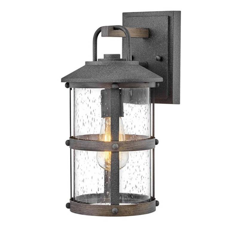 Elstead LIGHTING Außen-Wandleuchte, Leuchtmittel nicht inklusive, Wandleuchte Außenlampe Gartenlampe Wandlampe Alu Zink Glas IP44 B 18,4 von Elstead LIGHTING