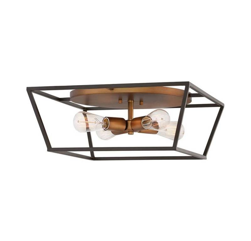 Elstead LIGHTING Deckenleuchte, Leuchtmittel nicht inklusive, Deckenleuchte Deckenlampe Wohnzimmerleuchte Industrial 4 von Elstead LIGHTING