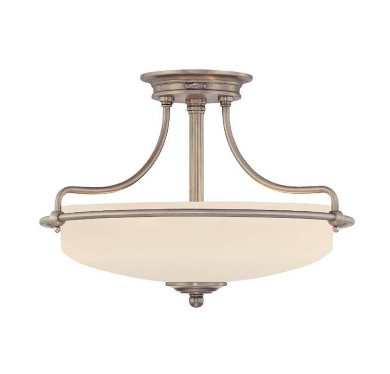 Elstead LIGHTING Deckenleuchte, Leuchtmittel nicht inklusive, Deckenlampe Leuchte Wohnzimmerleuchte Metall Glas Chrom D 42,2 cm 3 von Elstead LIGHTING