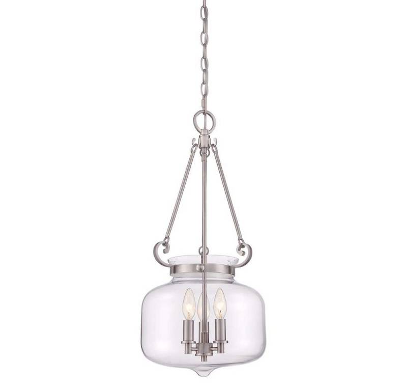 Elstead LIGHTING Hängeleuchte, Leuchtmittel nicht inklusive, Pendellampe Deckenleuchte Hängelampe Nickel D 30,5 cm von Elstead LIGHTING