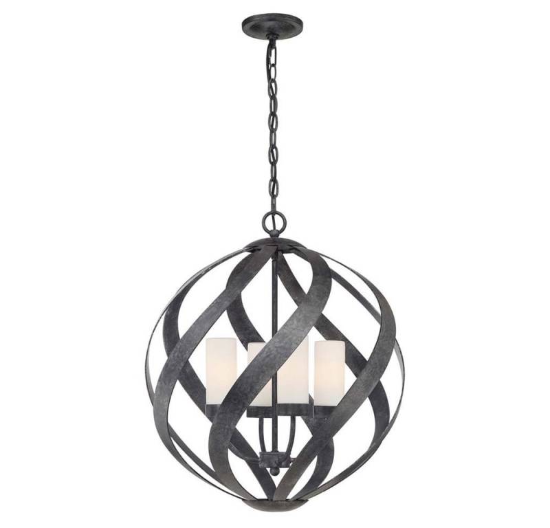 Elstead LIGHTING Hängeleuchte, Leuchtmittel nicht inklusive, Pendelleuchte Hängelampe Außenleuchte Balkonleuchte Glas schwarz Stahl von Elstead LIGHTING
