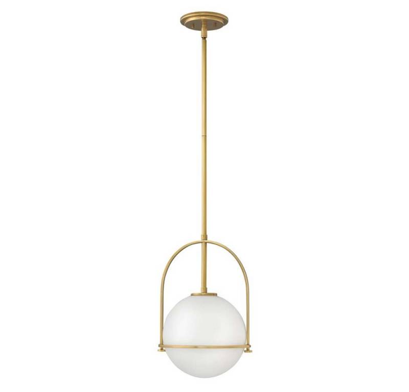 Elstead LIGHTING Hängeleuchte, Leuchtmittel nicht inklusive, Pendelleuchte Hängelampe Deckenleuchte Stahl Messing Glas von Elstead LIGHTING
