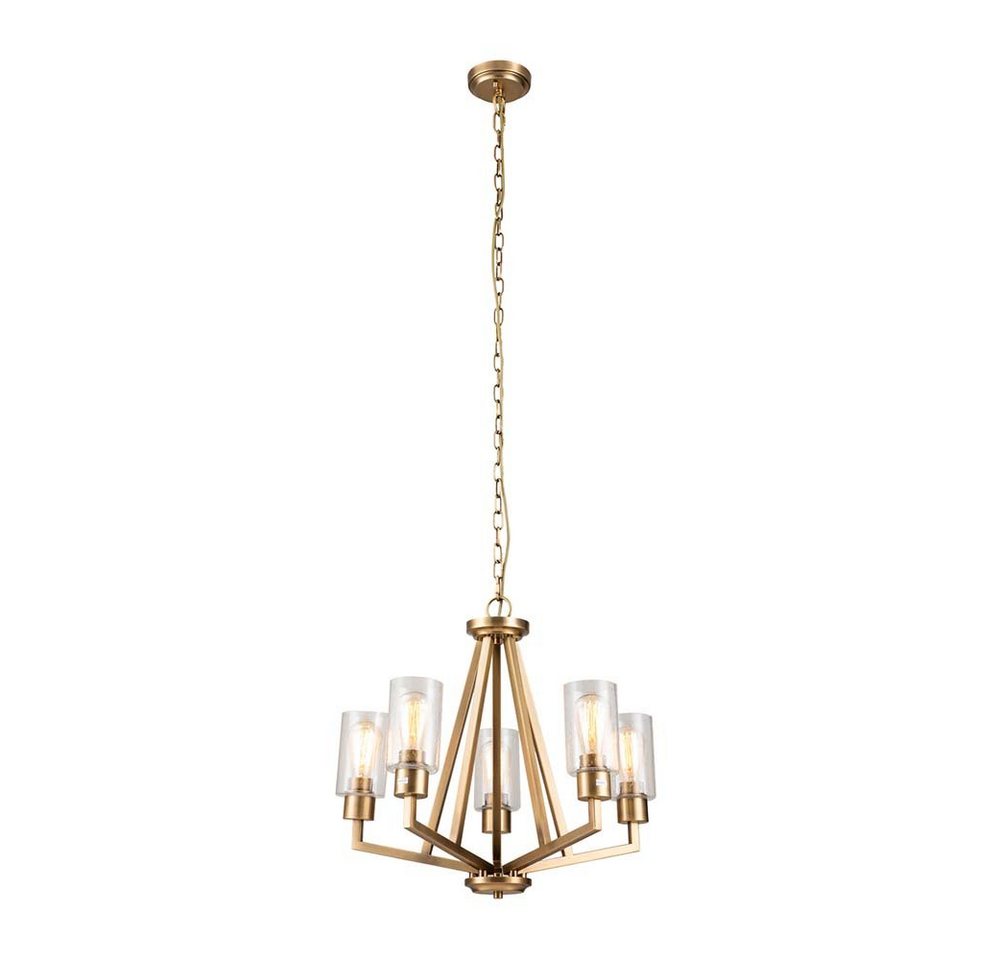 Elstead LIGHTING Kronleuchter, Leuchtmittel nicht inklusive, Kronleuchter Hängelampe Deckenleuchte Pendellampe Stahl Glas Messing D Elstead LIGHTING Kronleuchter, Leuchtmittel nicht inklusive, Kronleuchter Hängelampe Deckenleuchte Pendellampe Stahl Glas Messing D von Elstead LIGHTING