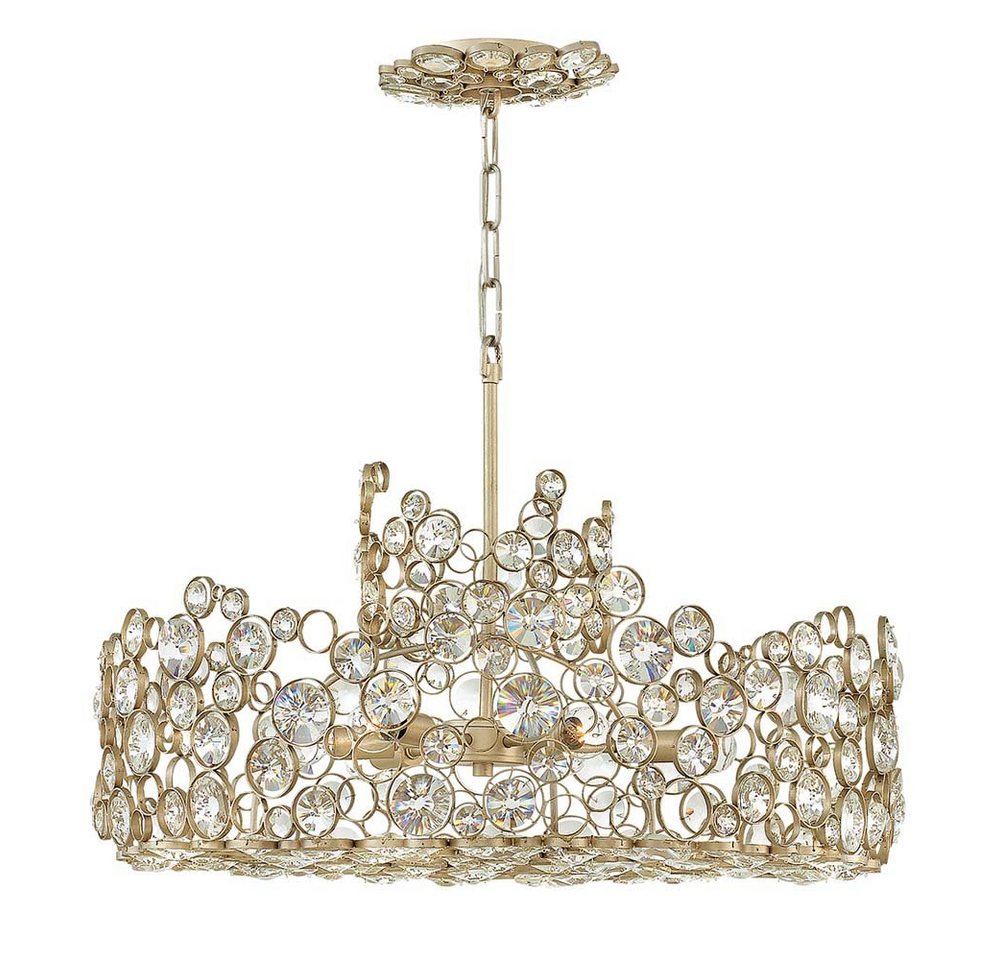 Elstead LIGHTING Kronleuchter, Leuchtmittel nicht inklusive, Kronleuchter Hängelampe Deckenleuchte Silber Esszimmerleuchte D 61 cm Elstead LIGHTING Kronleuchter, Leuchtmittel nicht inklusive, Kronleuchter Hängelampe Deckenleuchte Silber Esszimmerleuchte D 61 cm von Elstead LIGHTING
