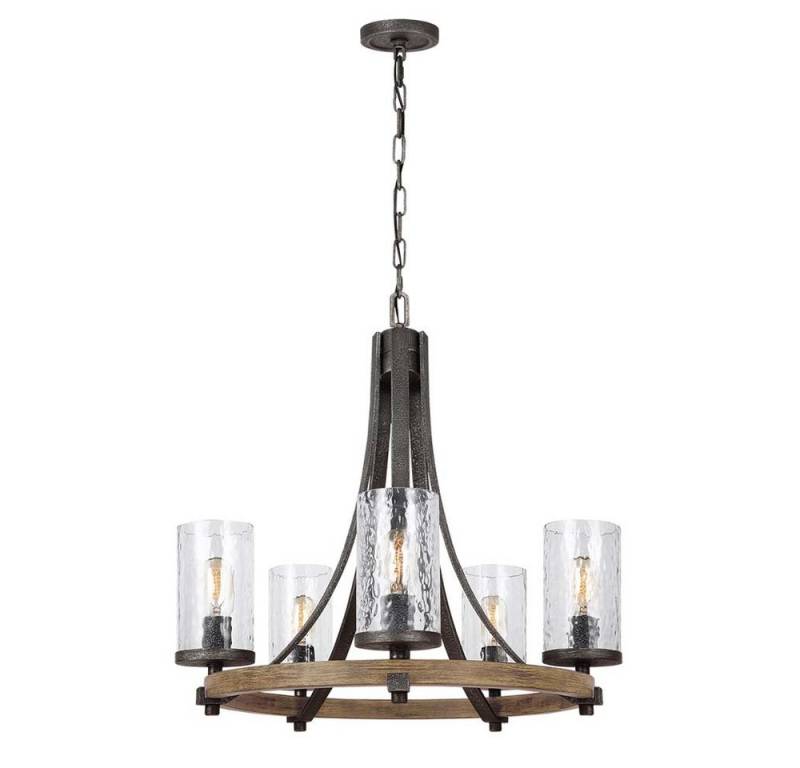 Elstead LIGHTING Kronleuchter, Leuchtmittel nicht inklusive, Kronleuchter Hängelampe Pendelleuchte Wohnzimmerlampe Glas Holz Elstead LIGHTING Kronleuchter, Leuchtmittel nicht inklusive, Kronleuchter Hängelampe Pendelleuchte Wohnzimmerlampe Glas Holz von Elstead LIGHTING