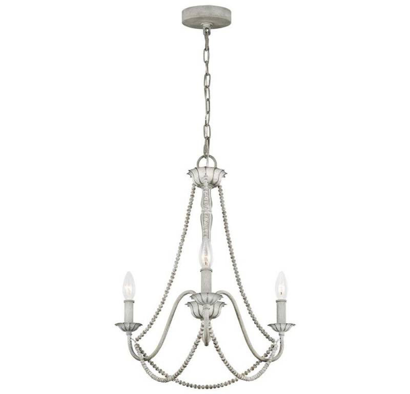 Elstead LIGHTING Kronleuchter, Leuchtmittel nicht inklusive, Kronleuchter Hängeleuchte Esszimmerlampe Stahl Holz grau 3-Flammig von Elstead LIGHTING