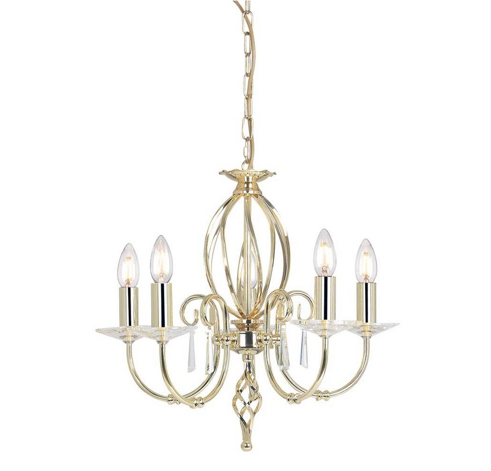 Elstead LIGHTING Kronleuchter, Leuchtmittel nicht inklusive, Kronleuchter Hängelampe Deckenleuchte Messing poliert D 48 cm Elstead LIGHTING Kronleuchter, Leuchtmittel nicht inklusive, Kronleuchter Hängelampe Deckenleuchte Messing poliert D 48 cm von Elstead LIGHTING