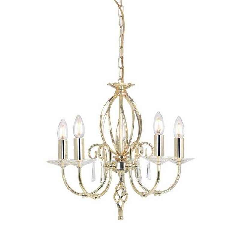 Elstead LIGHTING Kronleuchter, Leuchtmittel nicht inklusive, Kronleuchter Hängelampe Deckenleuchte Messing poliert D 48 cm Elstead LIGHTING Kronleuchter, Leuchtmittel nicht inklusive, Kronleuchter Hängelampe Deckenleuchte Messing poliert D 48 cm von Elstead LIGHTING