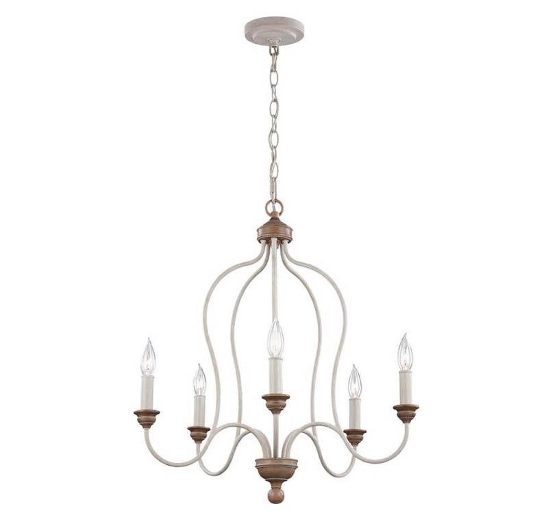 Elstead LIGHTING Kronleuchter, Leuchtmittel nicht inklusive, Kronleuchter Hängelampe Deckenleuchte Stahl D 56,8 cm von Elstead LIGHTING