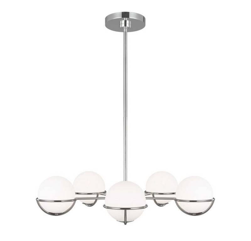 Elstead LIGHTING Kronleuchter, Leuchtmittel nicht inklusive, Kronleuchter Hängelampe LED Deckenleuchte Nickel D 81,3 cm von Elstead LIGHTING