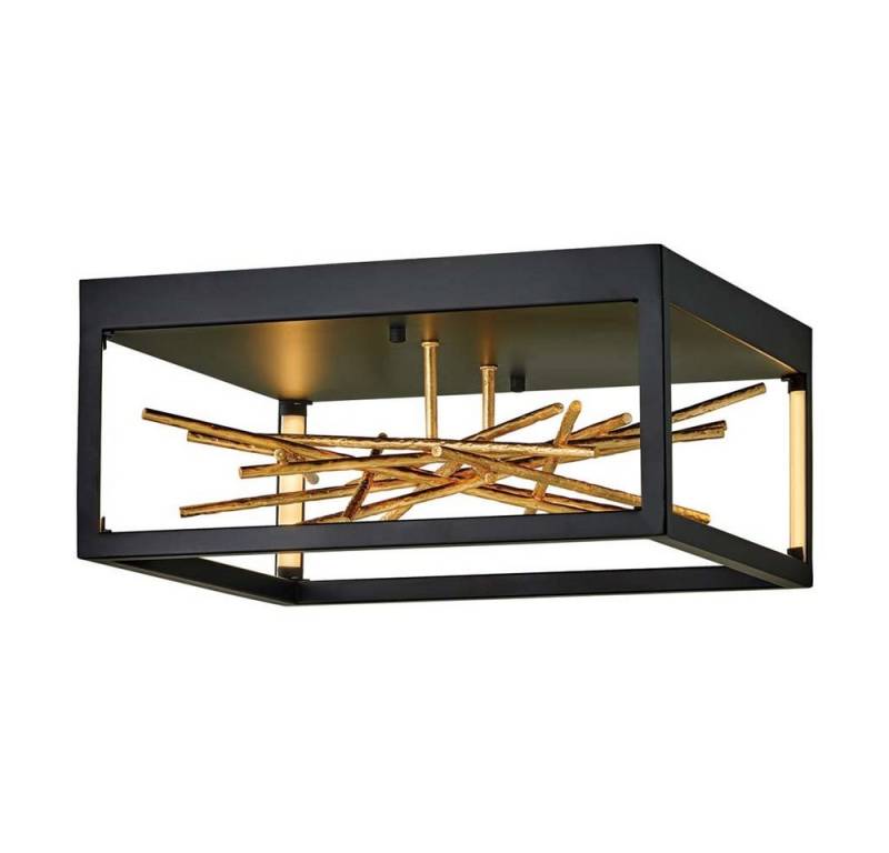 Elstead LIGHTING LED Deckenleuchte, LED-Leuchtmittel fest verbaut, Deckenleuchte Designlampe LED Deckenlampe Wohnzimmerleuchte Schwarz Elstead LIGHTING LED Deckenleuchte, LED-Leuchtmittel fest verbaut, Deckenleuchte Designlampe LED Deckenlampe Wohnzimmerleuchte Schwarz von Elstead LIGHTING