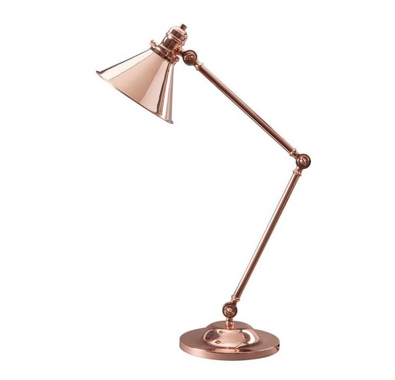 Elstead LIGHTING LED Tischleuchte, Leuchtmittel nicht inklusive, Schreibtischlampe Bürolampe Beistelllampe Kupfer H 66 cm Spot von Elstead LIGHTING