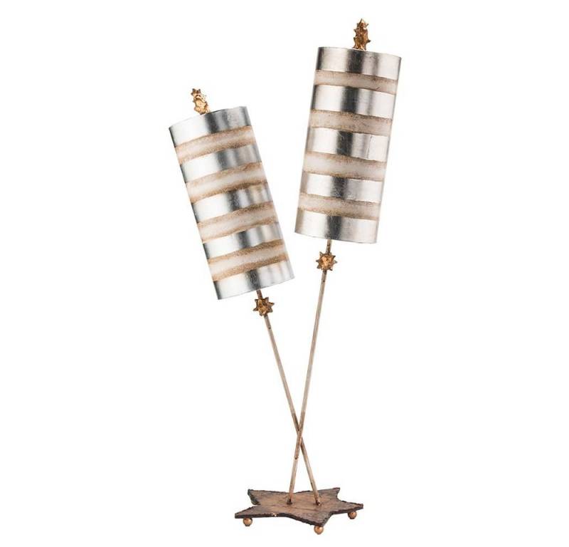 Elstead LIGHTING LED Tischleuchte, Leuchtmittel nicht inklusive, Tischlampe Beistellleuchte Wohnzimmerleuchte Bodenlampe gestreift von Elstead LIGHTING