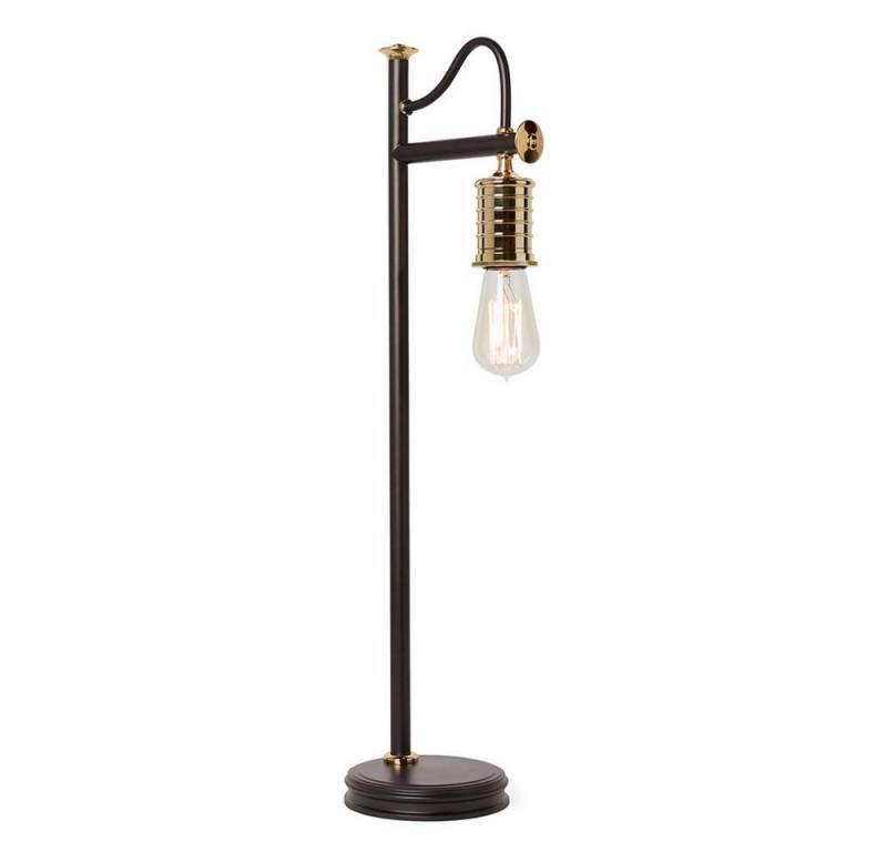 Elstead LIGHTING LED Tischleuchte, Leuchtmittel nicht inklusive, Tischleuchte Beistelllampe Wohnzimmerleuchte Stahl Schwarz Messing H von Elstead LIGHTING