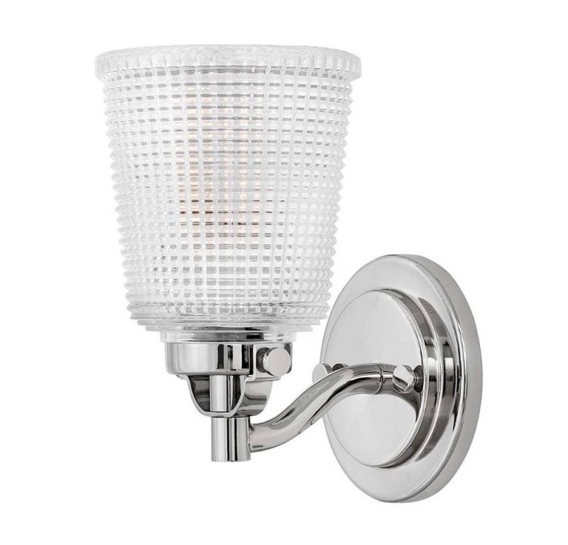 Elstead LIGHTING LED Wandleuchte, LED-Leuchtmittel fest verbaut, Warmweiß, Wandlampe Leuchte Flurlampe Glas strukturiert LED Schlafzimmerlampe von Elstead LIGHTING