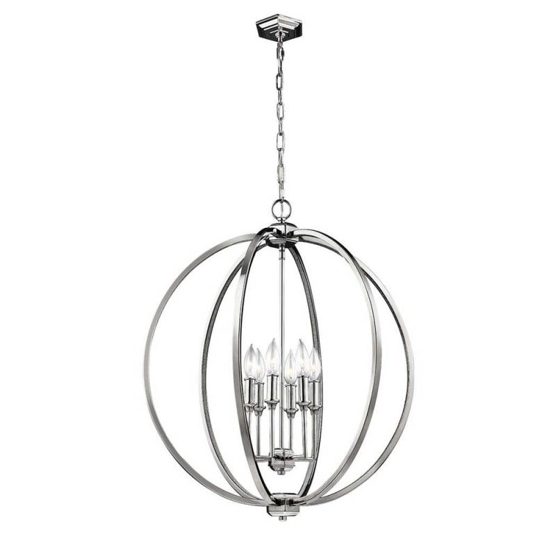 Elstead LIGHTING Pendelleuchte, Leuchtmittel nicht inklusive, Pendellampe Deckenleuchte Hängelampe Stahl Nickel D 62,2 cm von Elstead LIGHTING