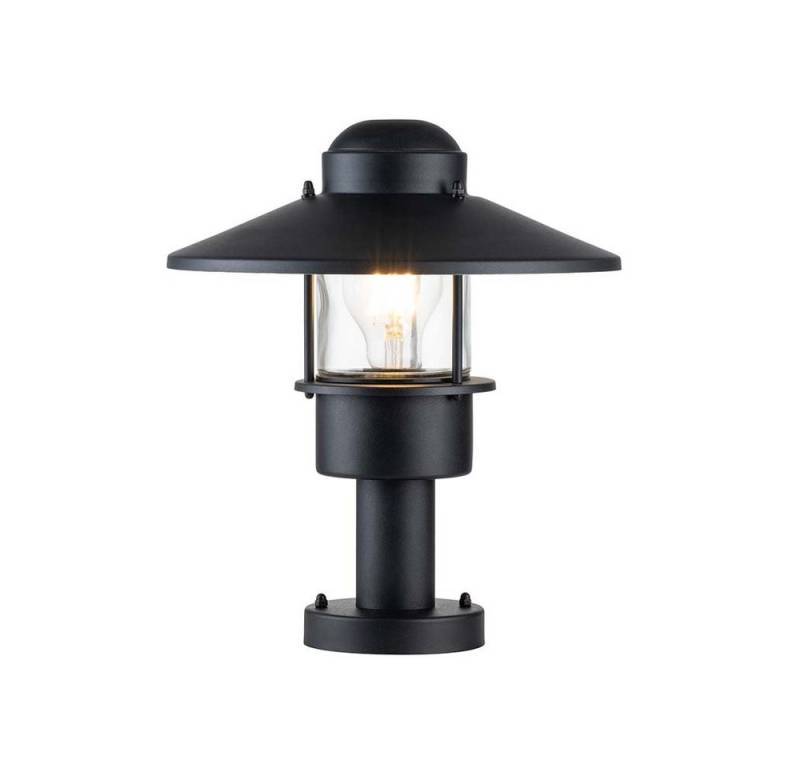 Elstead LIGHTING Sockelleuchten, Leuchtmittel nicht inklusive, Sockelleuchte Außenleuchte Stehlampe Glas klar schwarz Edelstahl von Elstead LIGHTING
