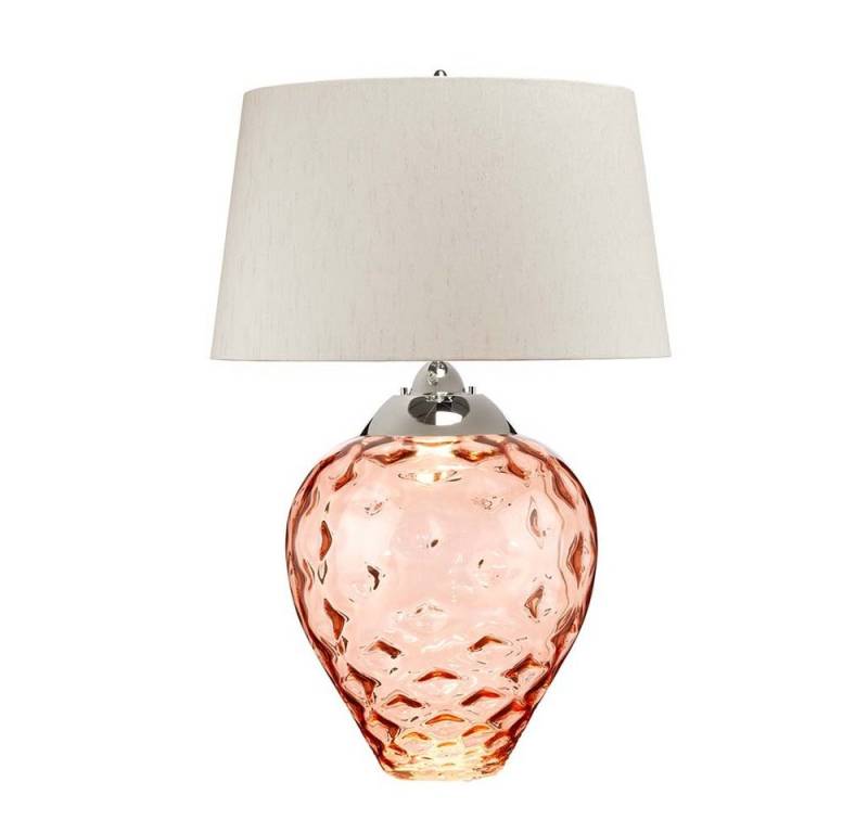Elstead LIGHTING Tischleuchte, Leuchtmittel nicht inklusive, Tischleuchte Beistelllampe LED Tischlampe Schlafzimmerlampe Rosa von Elstead LIGHTING