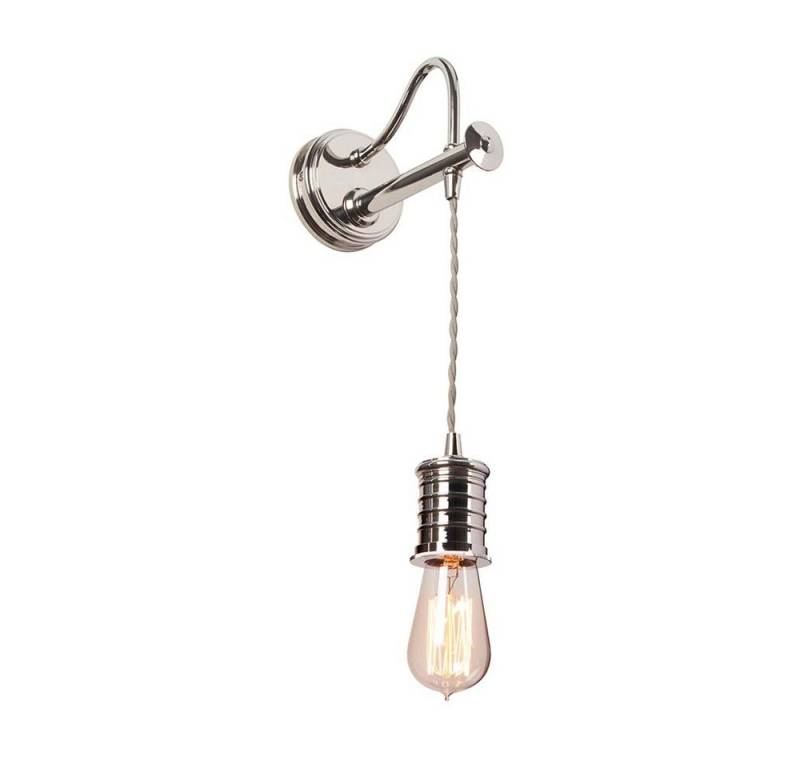 Elstead LIGHTING Wandleuchte, Leuchtmittel nicht inklusive, Wandlampe Leuchte Pendellampe Höhenverstellbar Nickel Messing H 122,4 von Elstead LIGHTING