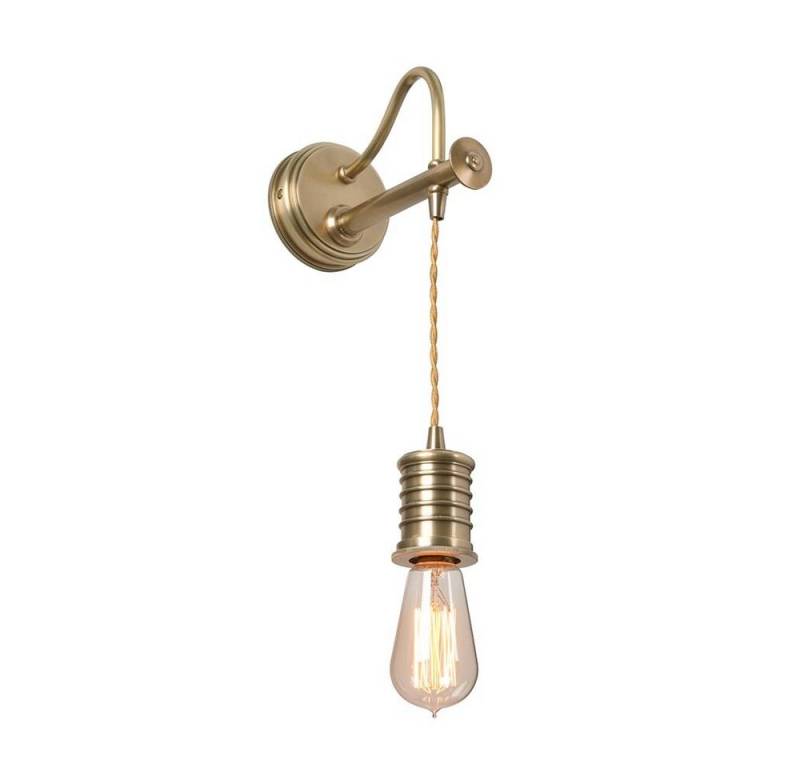 Elstead LIGHTING Wandleuchte, Leuchtmittel nicht inklusive, Wandlampe Leuchte Pendellampe Höhenverstellbar Flurlampe Messing H von Elstead LIGHTING