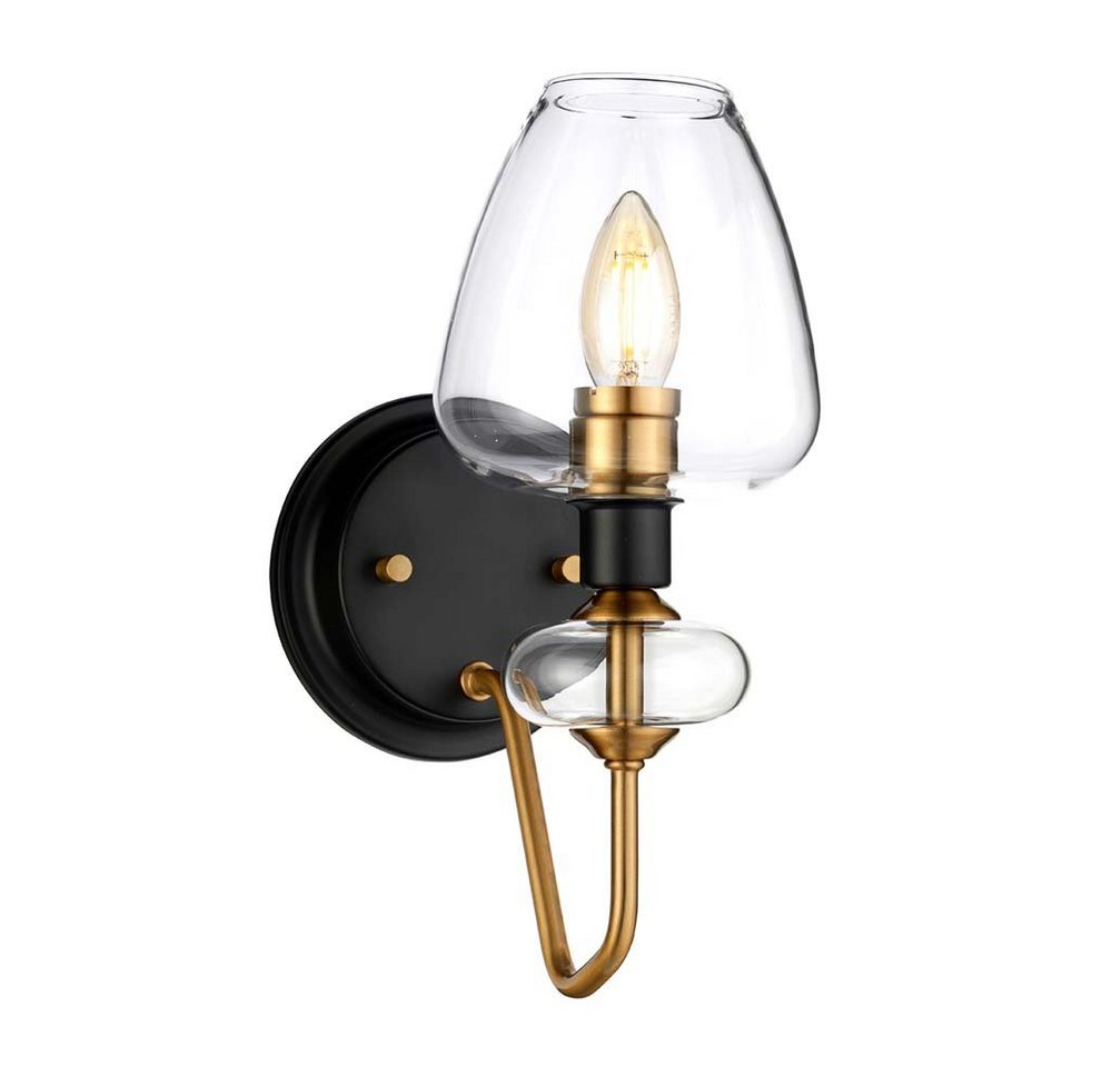 Elstead LIGHTING Wandleuchte, Leuchtmittel nicht inklusive, Wandlampe Leuchte Stahl Glas B 13,4 cm 1 Flammig klassisch Elstead LIGHTING Wandleuchte, Leuchtmittel nicht inklusive, Wandlampe Leuchte Stahl Glas B 13,4 cm 1 Flammig klassisch von Elstead LIGHTING