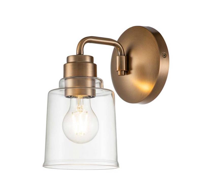 Elstead LIGHTING Wandleuchte, Leuchtmittel nicht inklusive, Wandleuchte Flurleuchte Schlafzimmerlampe Stahl Glas Messing H 24,3 cm Elstead LIGHTING Wandleuchte, Leuchtmittel nicht inklusive, Wandleuchte Flurleuchte Schlafzimmerlampe Stahl Glas Messing H 24,3 cm von Elstead LIGHTING