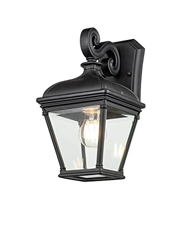 Elstead Bayview Außenwandlaterne Schwarz, IP44 von Elstead Lighting